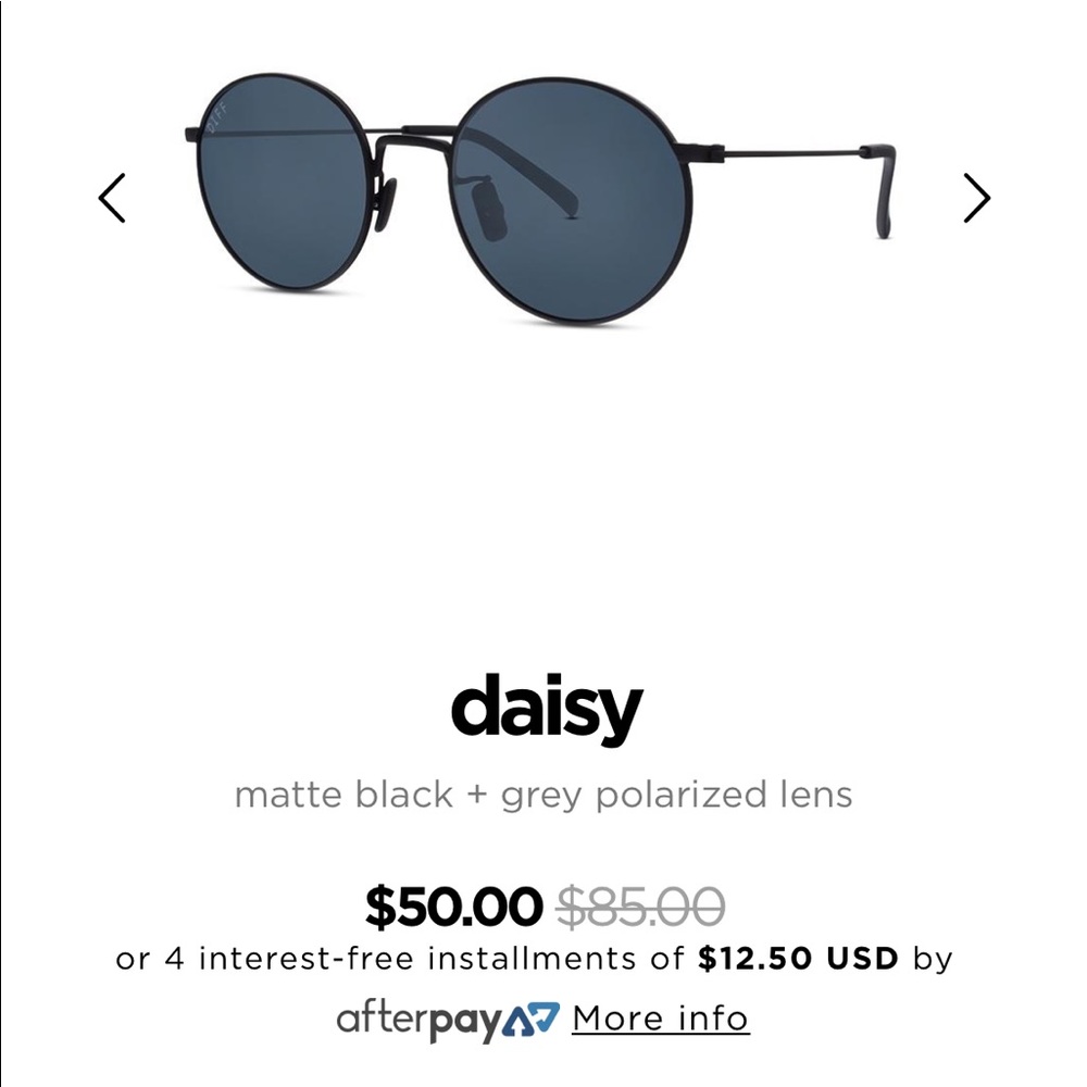 Diff Black Sunglasses